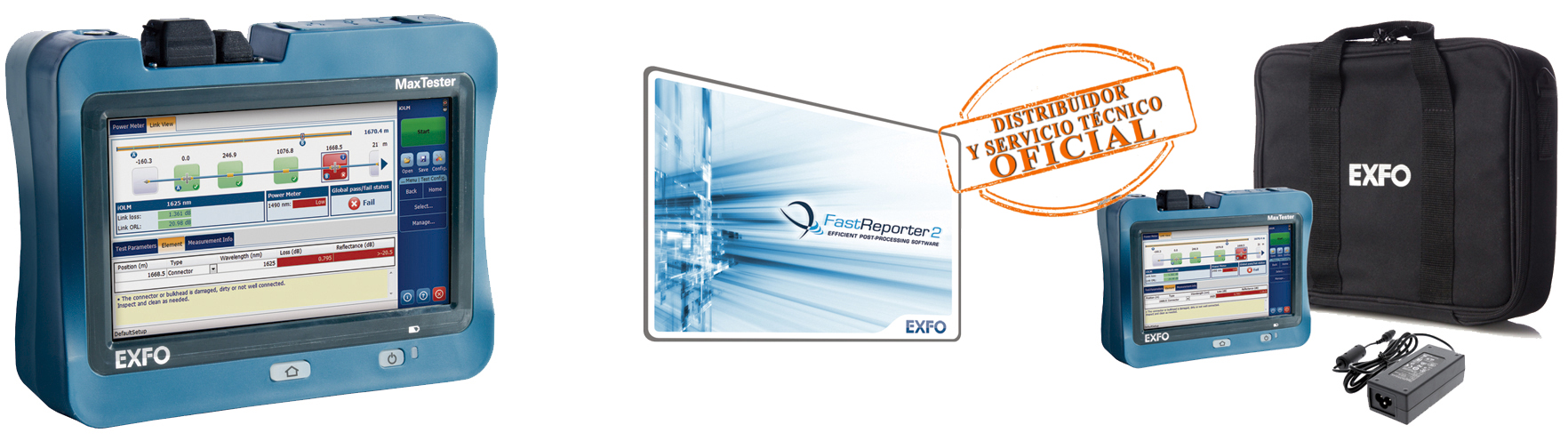 Kit OTDR EXFO Fibercom sello